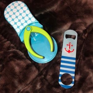 BEACH CHAIR DRINK HOLDER x BEER OPENER BUNDLE 🍺